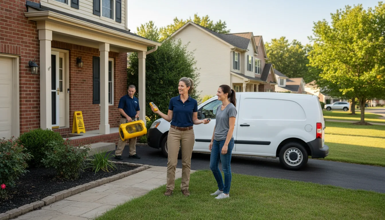 Residential water damage restoration in Inman, NE